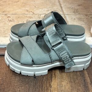 UGG Green/gray Platform Sandals